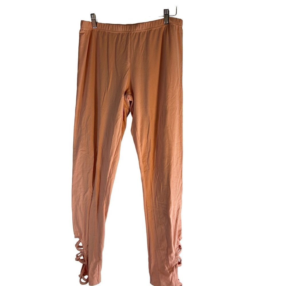 bobbie brooks Womens Leggings Orange Size XL